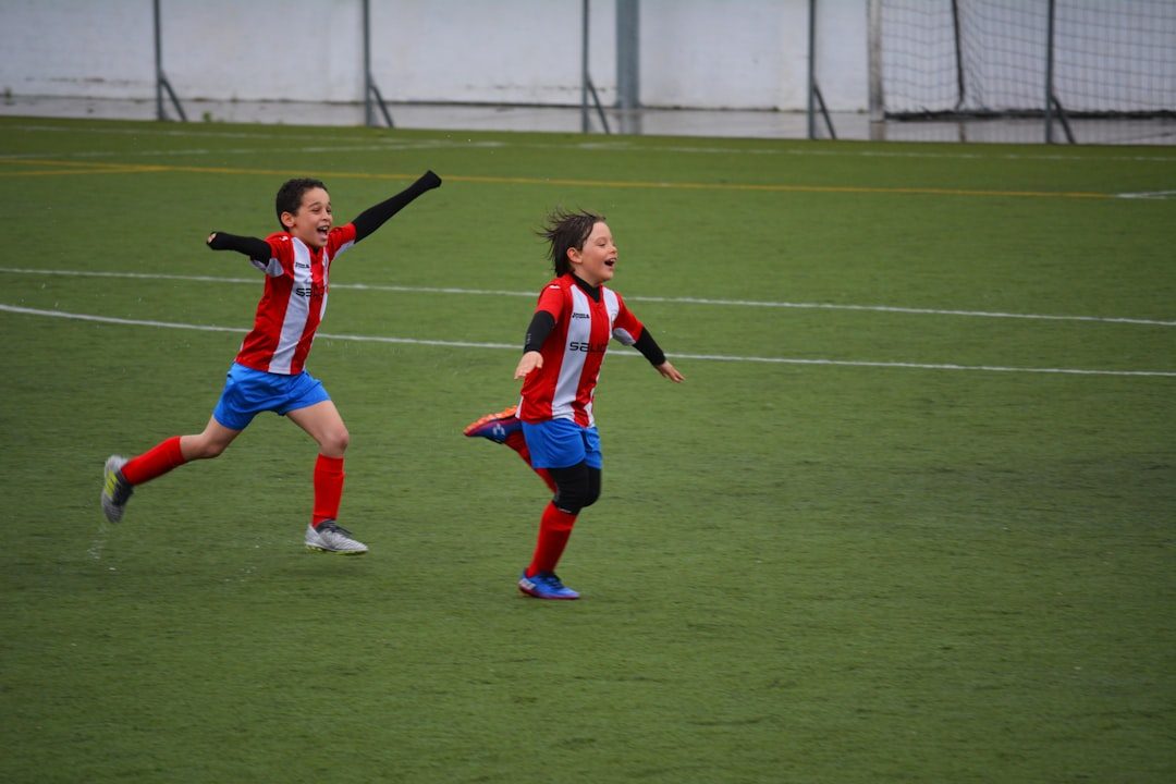 Soccer team preparing for a competitive match