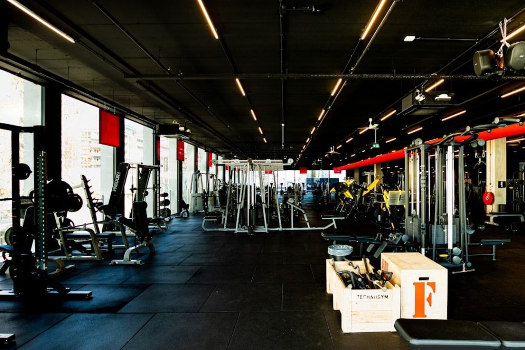 Members training in a premium gym