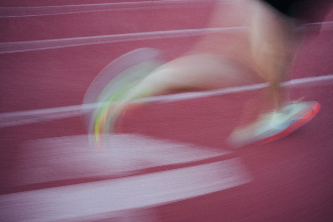 Runner completing a structured road training session