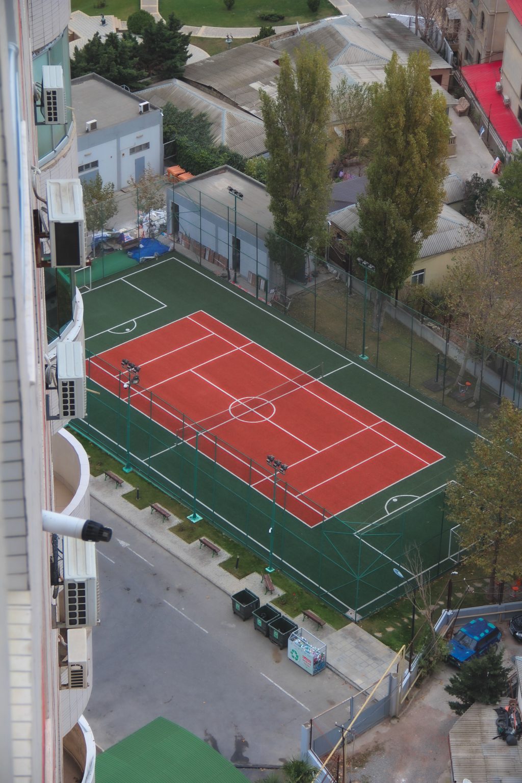 Athletes training together during a team sports session