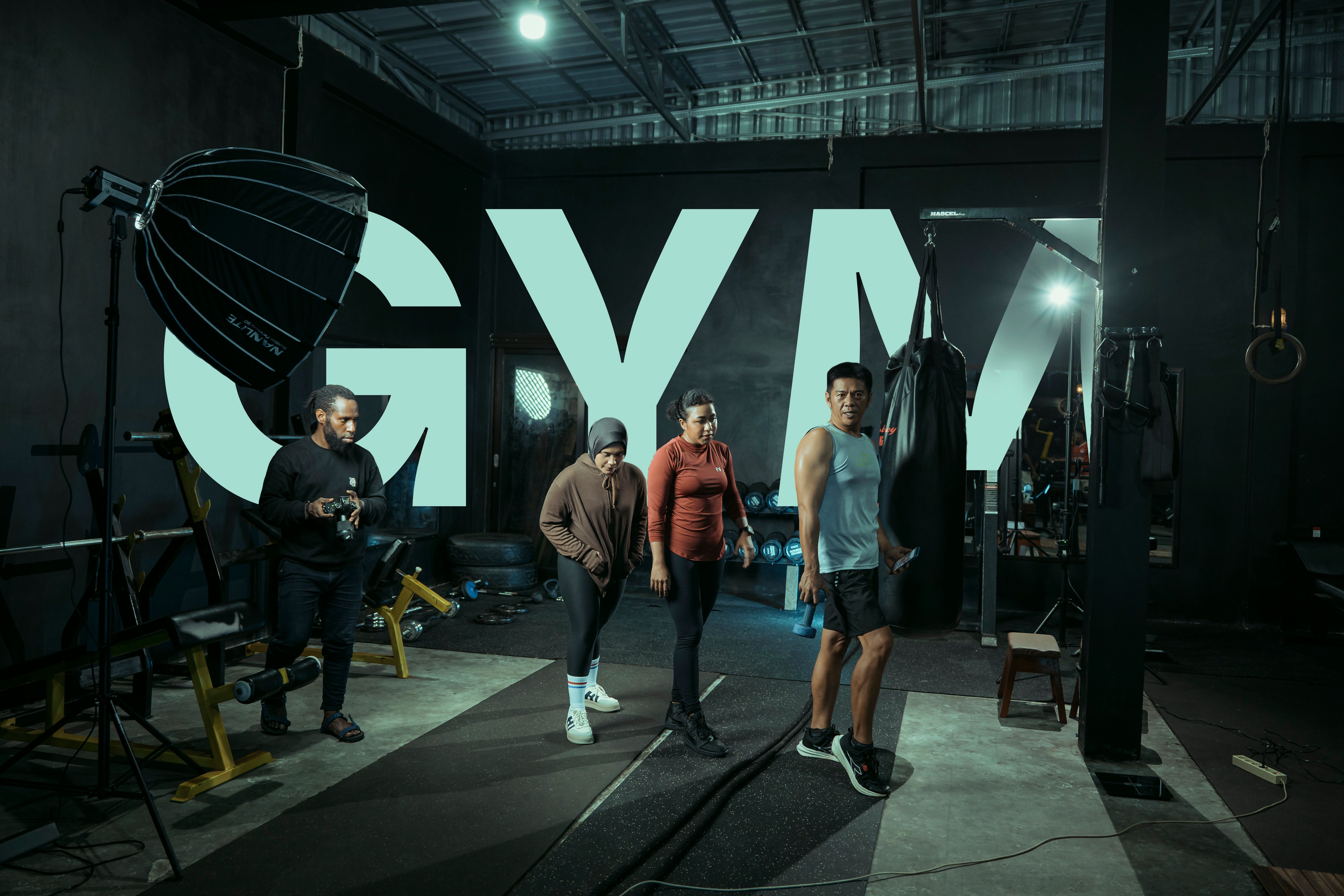 Athlete strength training in the Hercules modern gym demo