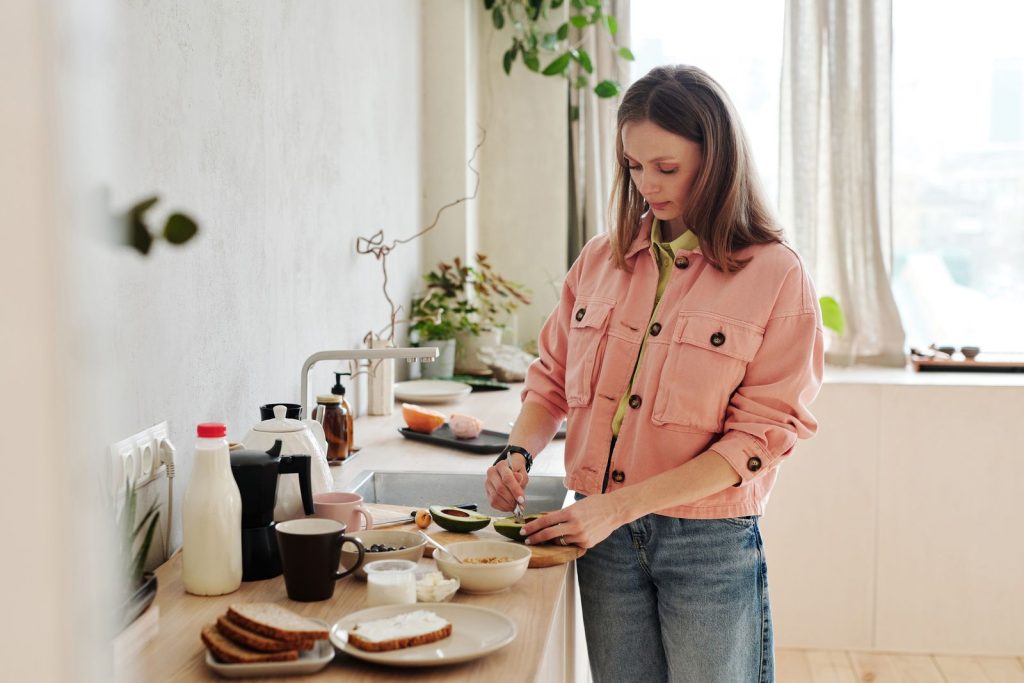 Nutritionist and client reviewing a healthy eating plan