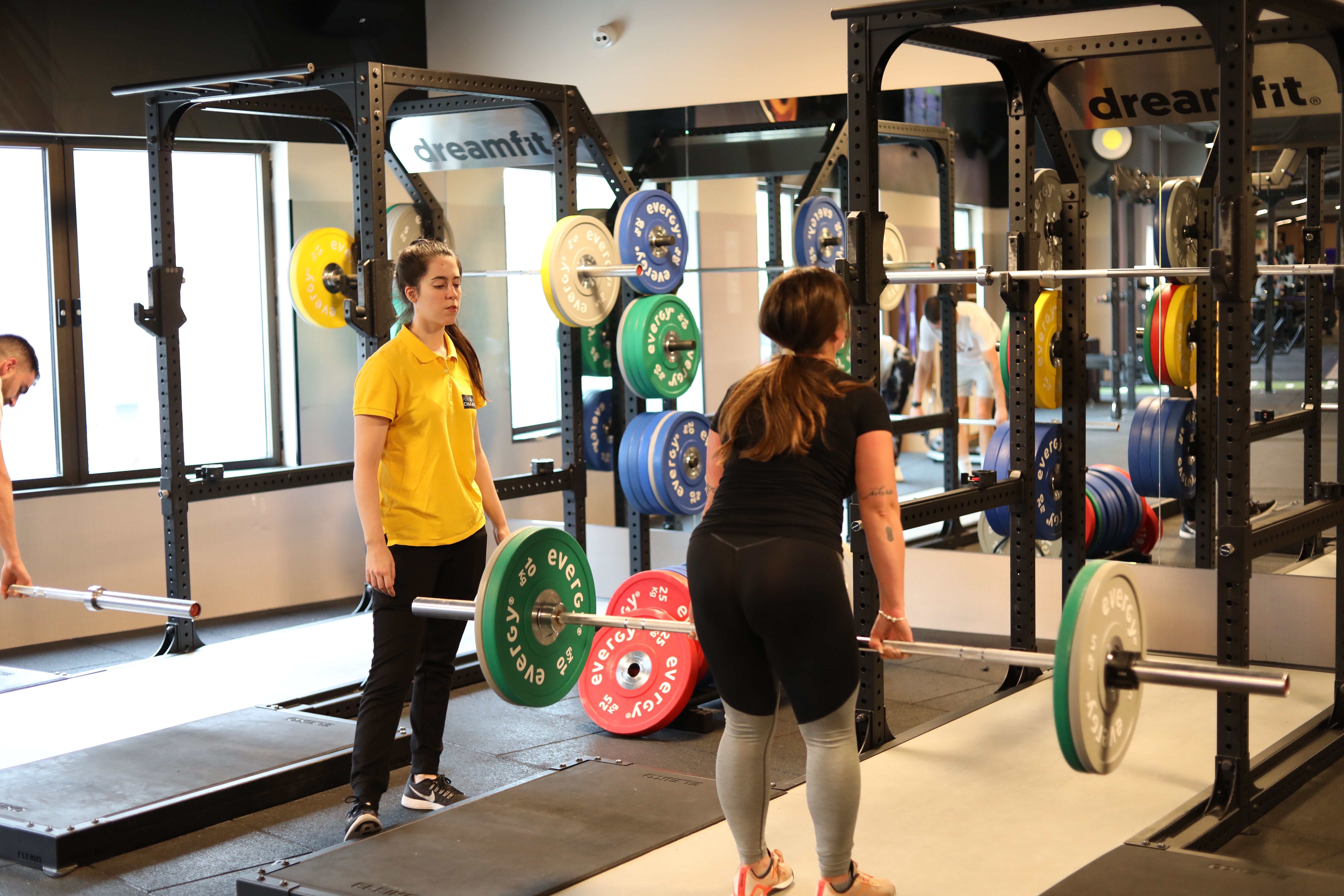 Female athlete completing a coached boxing session