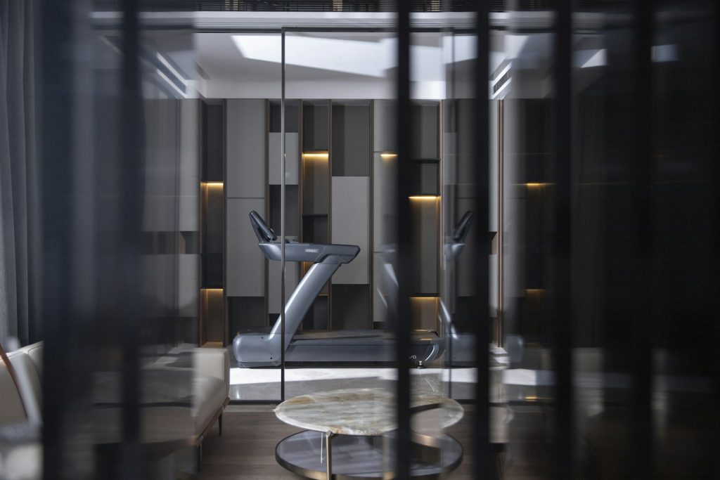 Premium private gym with treadmill