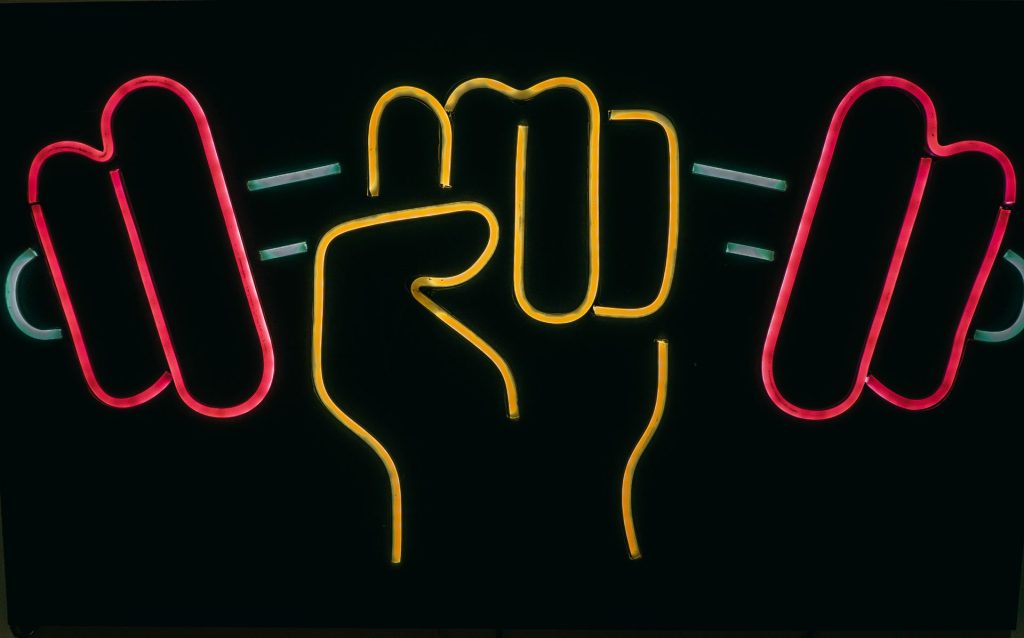 Neon Rhythm Fitness Gym – neon light gym class