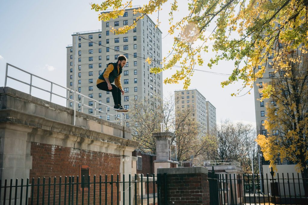 Parkour Gym – parkour athlete jump
