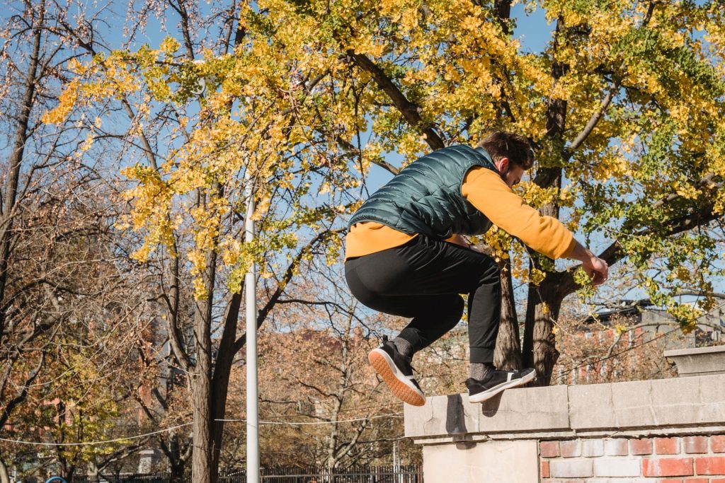 Parkour Gym – parkour athlete jump