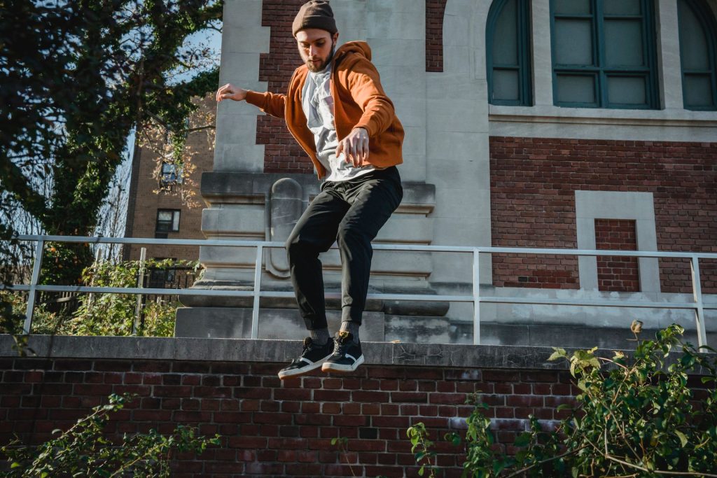 Parkour Gym – parkour athlete jump