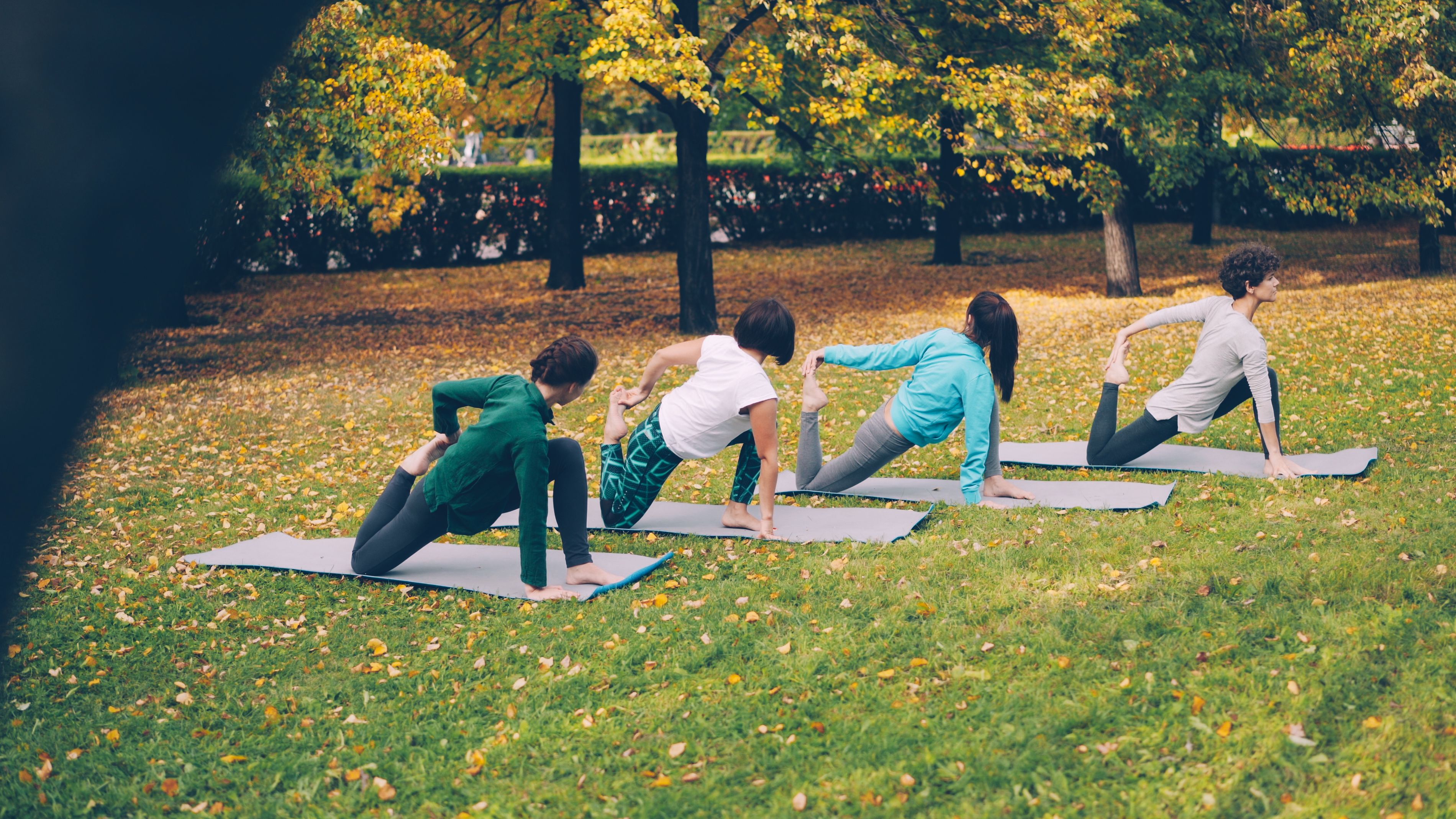 Coach-led outdoor conditioning workout