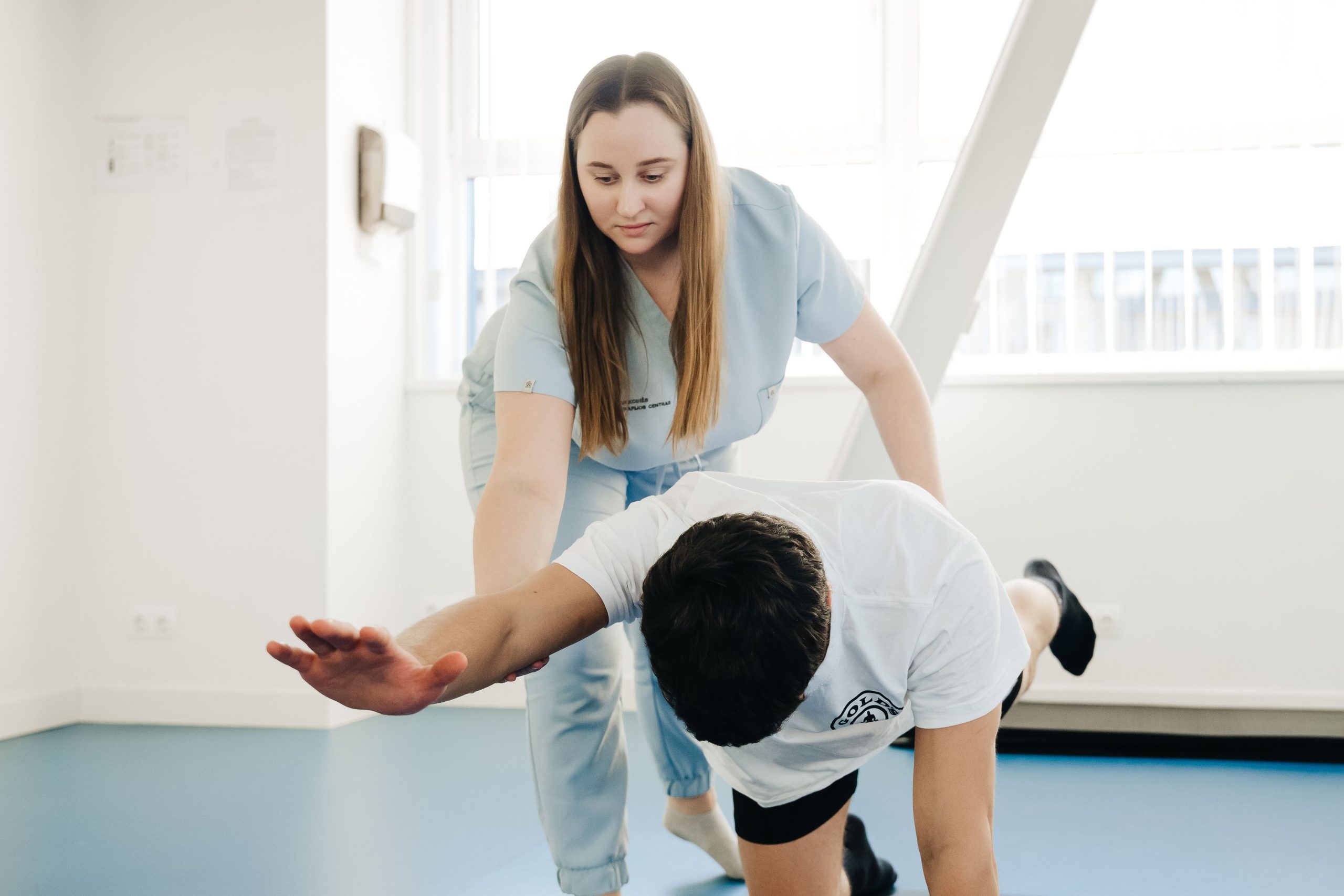 Women taking part in a studio mobility and wellness class