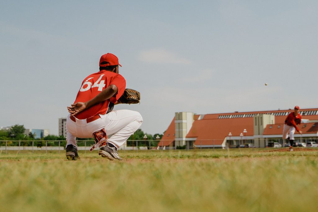Baseball team practice