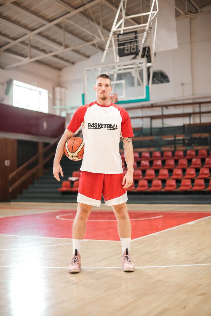 Basketball team training
