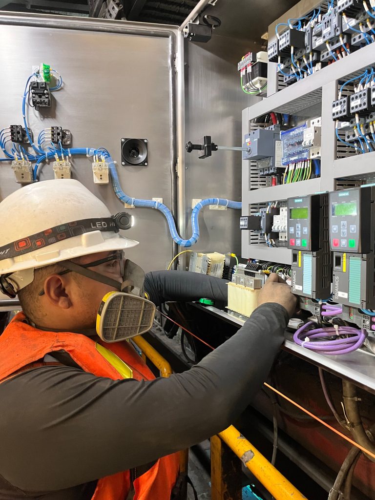 Electrician wiring work
