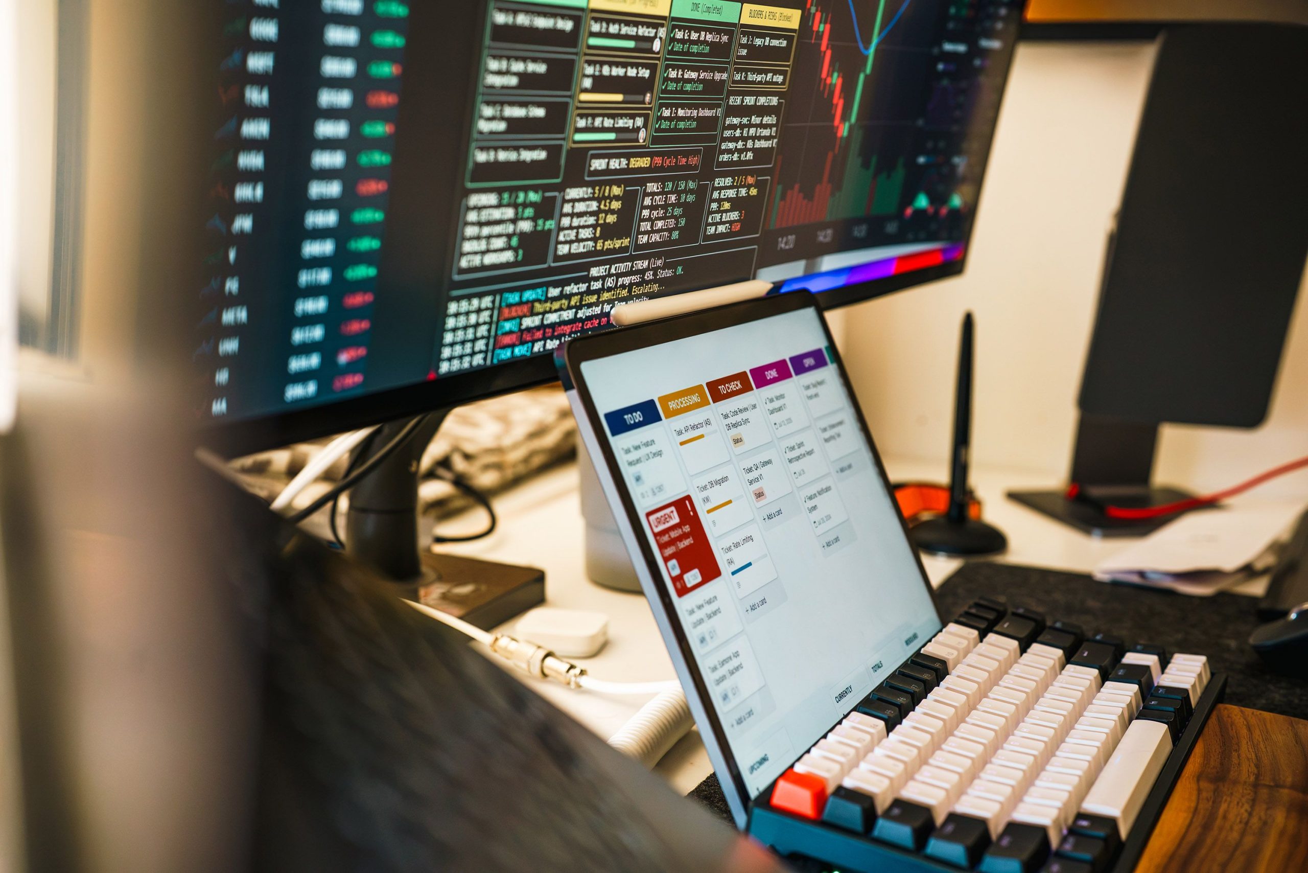 Forex trading desk