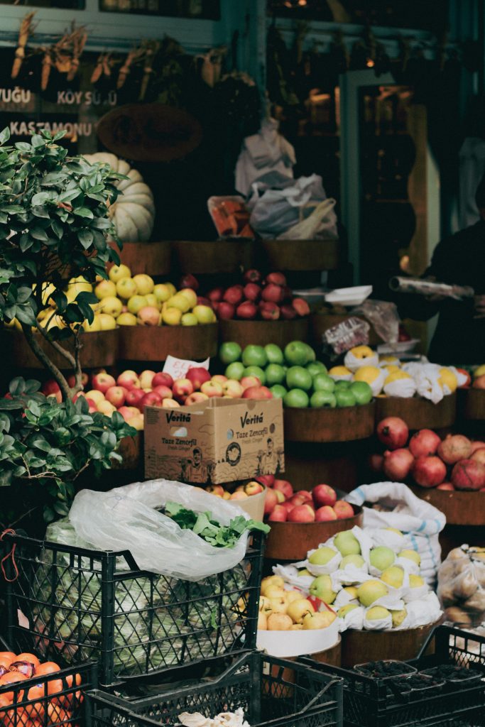 Fresh produce display