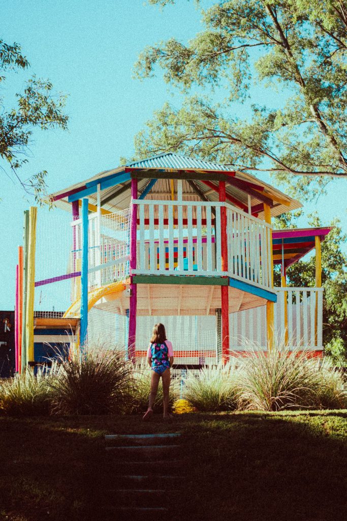 Children enjoying playground activities