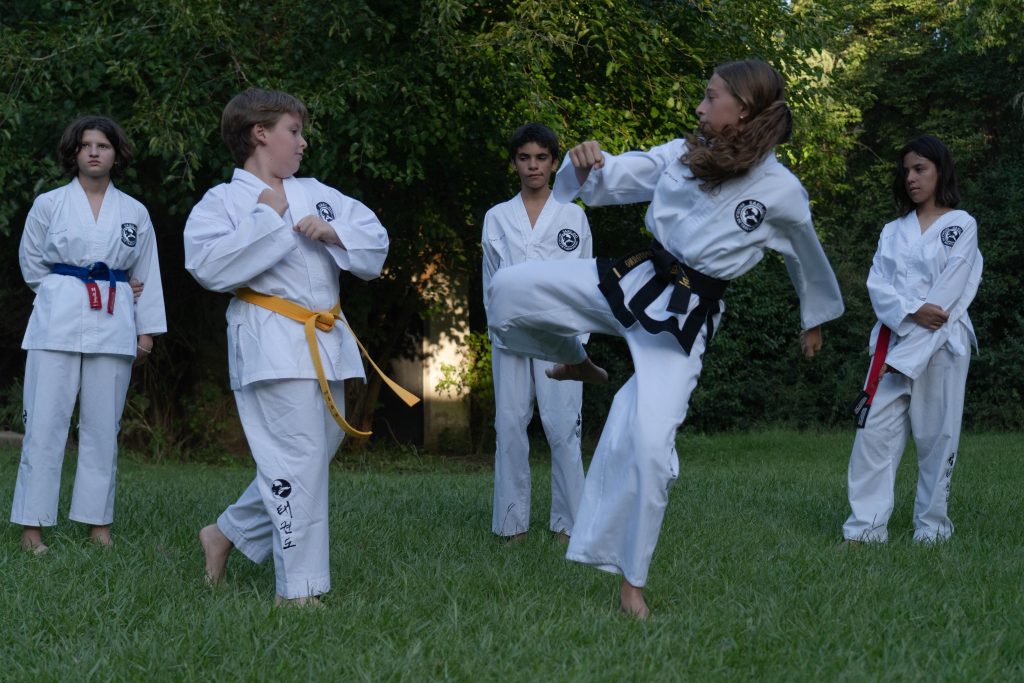 Martial arts students