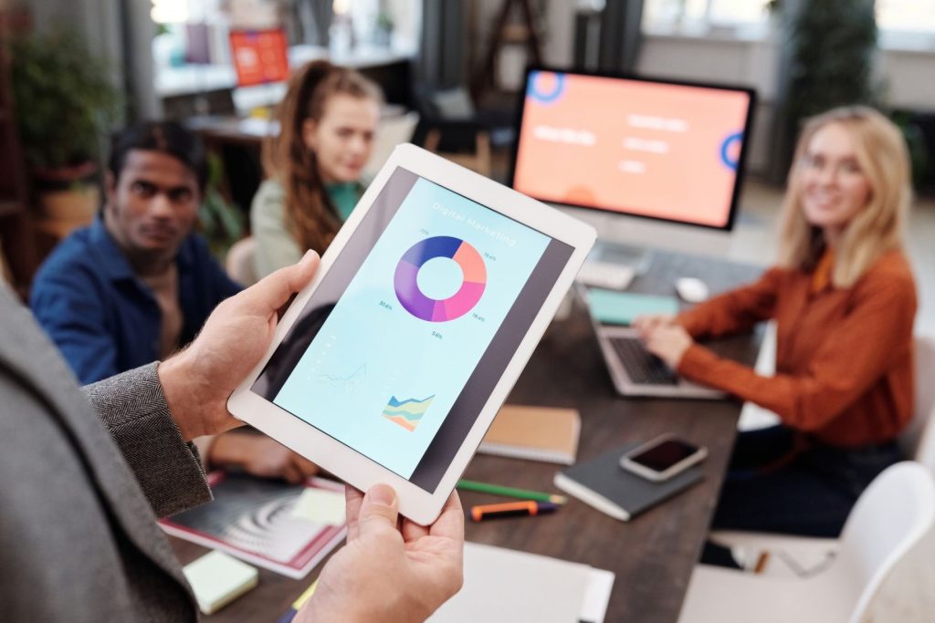 Nexolume SEO, Website Development & Digital Marketing digital marketing analytics on tablet