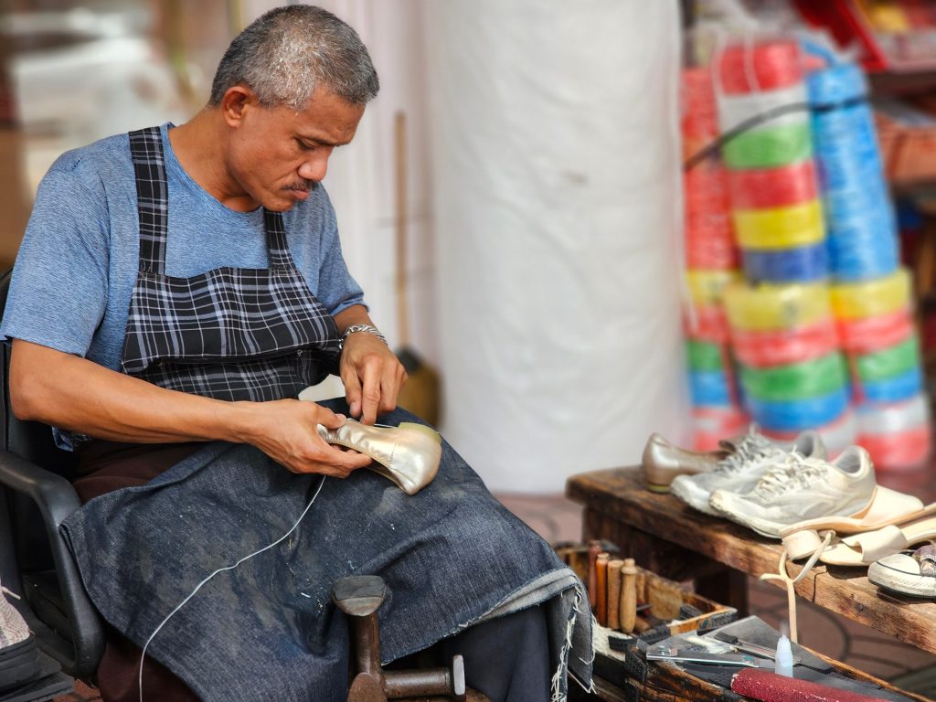 Traditional shoemaker