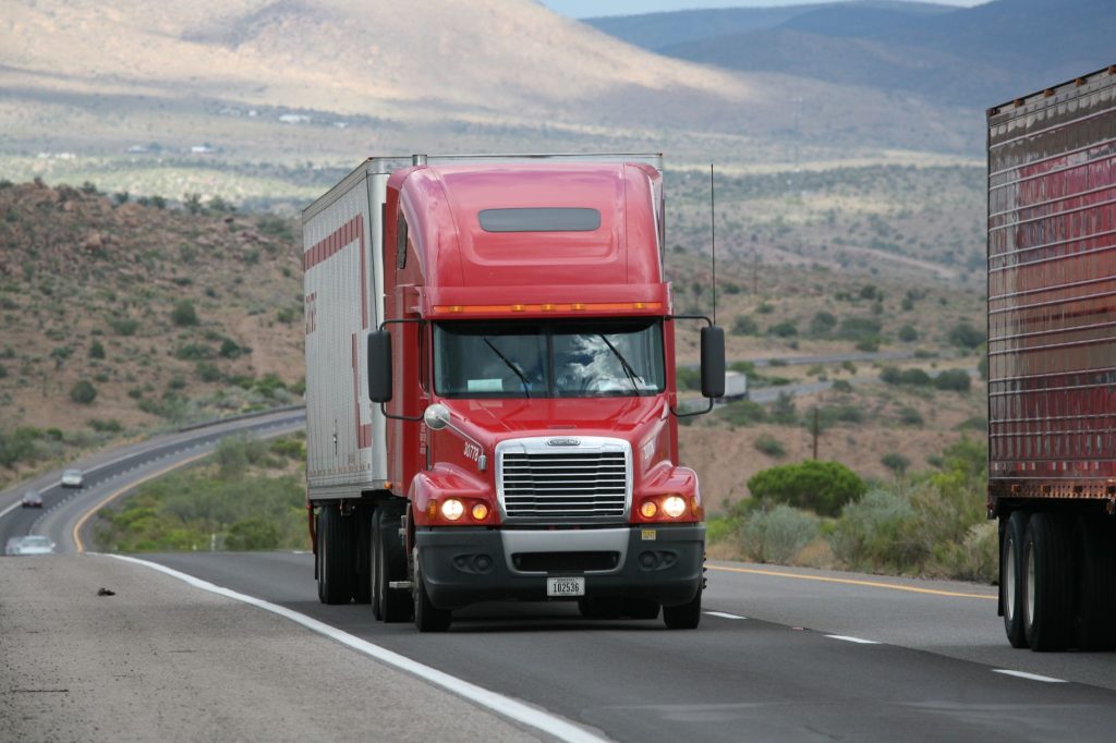 Truck driver and freight operations