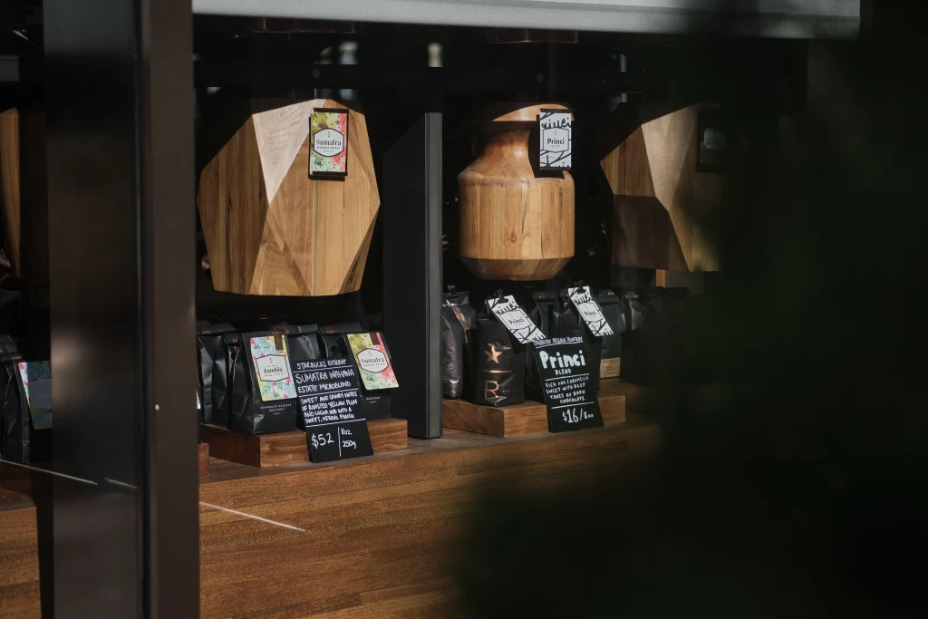 Coffee & Tea Curated Products Collection Shopping Display Premium Store Lifestyle