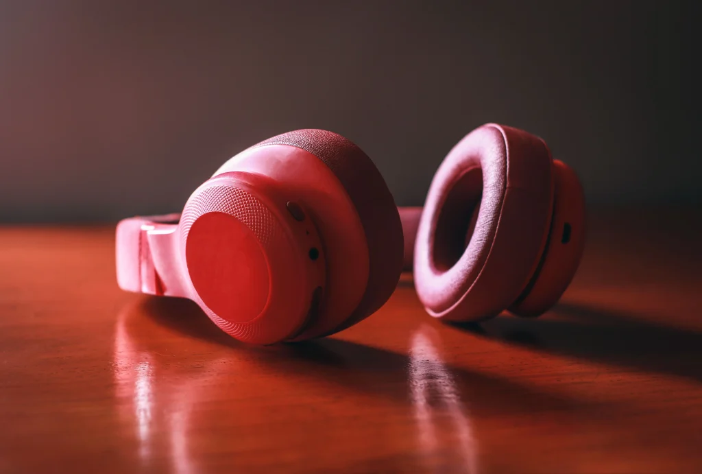 Wireless headphones detail