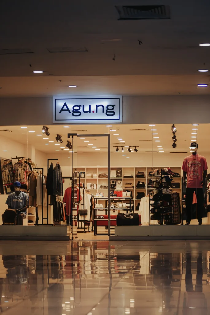 Fashion boutique storefront