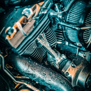 Motorcycle Parts Motorcycle Exhaust Closeup