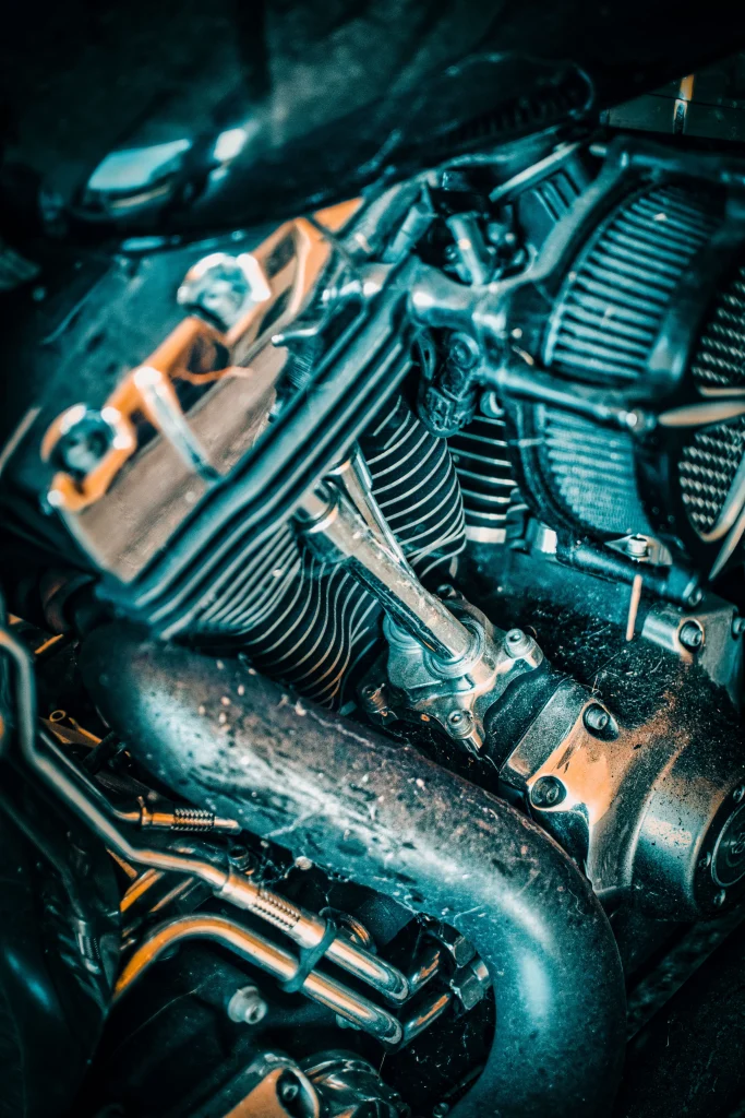Motorcycle Parts Motorcycle Exhaust Closeup