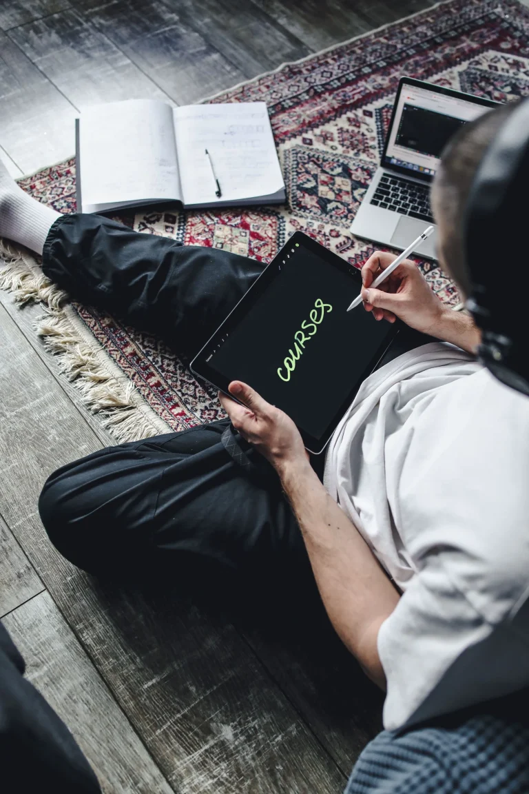 Online Course Learning Laptop Student