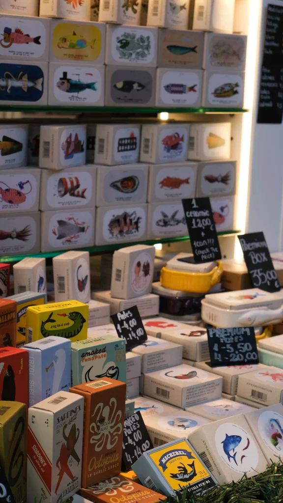 Seafood Market Curated Products Collection Shopping Display Ecommerce Lifestyle