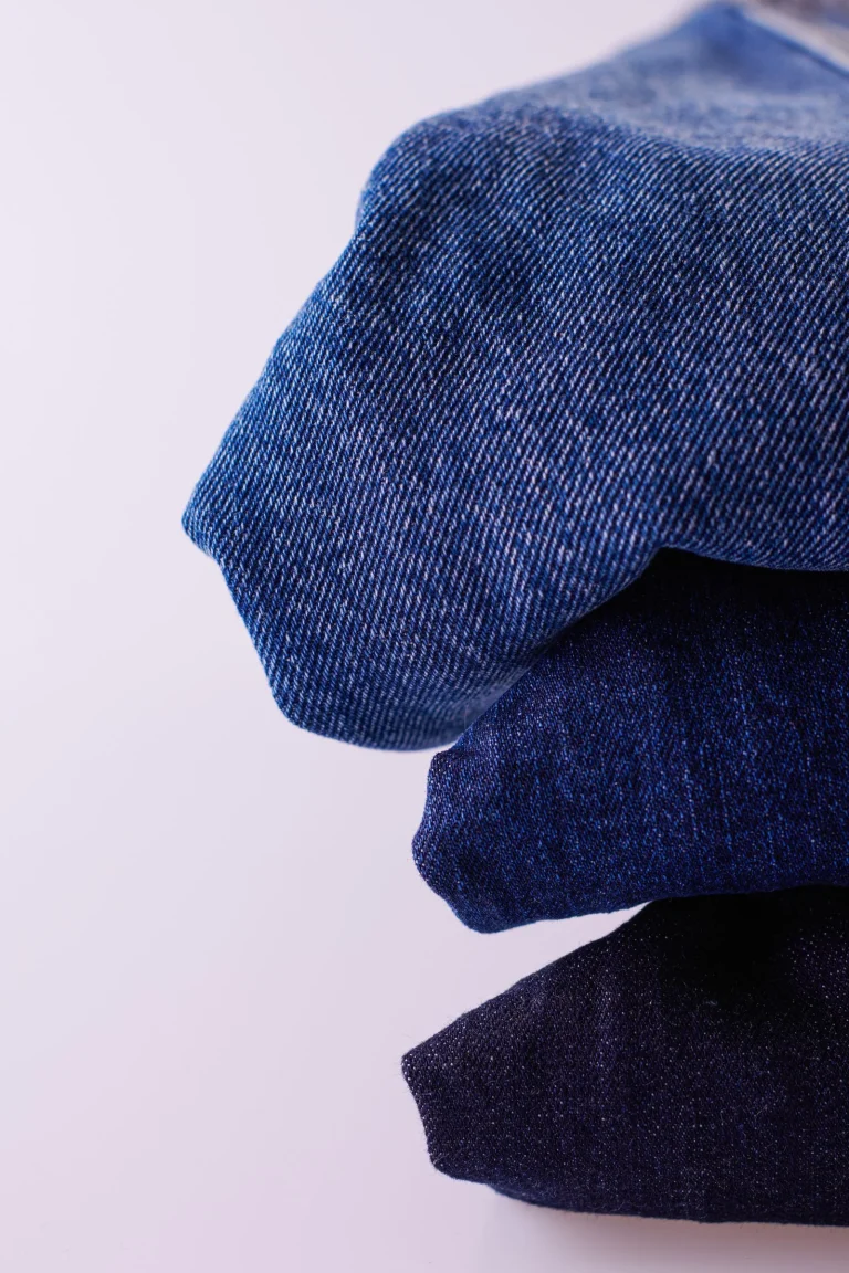 Close up shot of denims