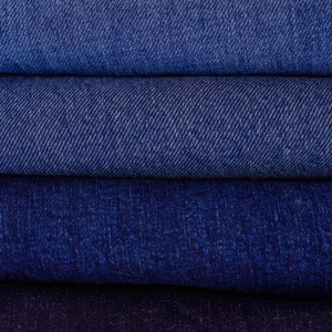 Denim textile in stacks