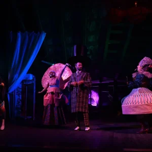 Actors on theater stage
