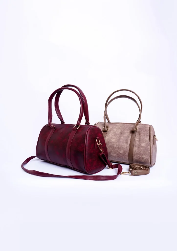 Bags on white background