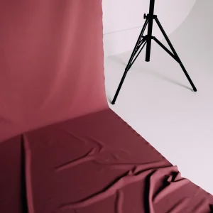 Purple cloth inside a studio
