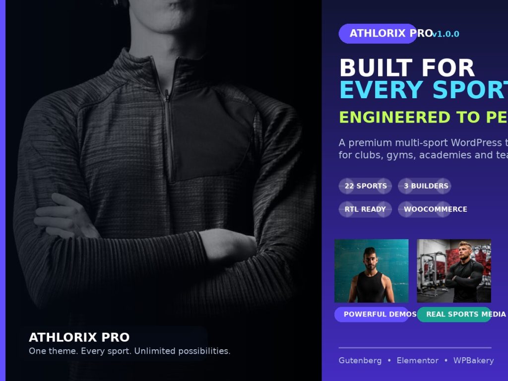 Athlorix Multi-Sport WordPress Theme